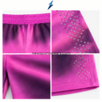 NEW SPORTS WEAR pink sweatpants with reflective rhinestone side placement