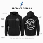 NSW black pullover hoodie hood with tonal adjustable drawstrings