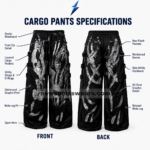 NSW Cargo Pants for Men showing elastic waistband, zipper construction and reinforced stitching