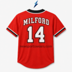 NSW Custom Baseball Jerseys back view