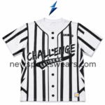 NSW Graphic Baseball Jersey with black pinstripes and distressed front artwork