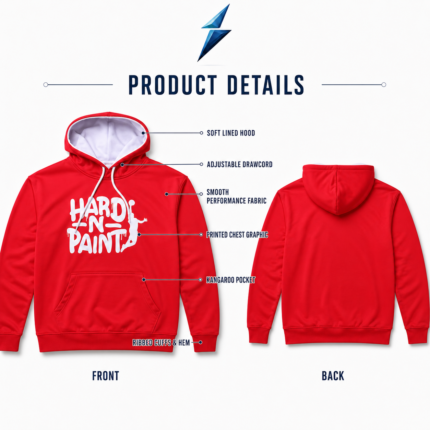 NSW Hoodie for Men featuring pale lining and adjustable white drawcords