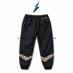 NSW New Sports Wear Jogger Pants elastic waistband and contrasting white graphic print detail.