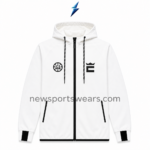 NSW Men’s hooded tracksuit pants with dual thigh logos and black contrast ankle cuffs