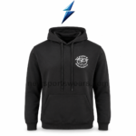 NSW mens hoodies pullover in black with white chest graphic