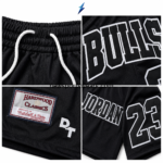 NSW New Sports Wear Men’s Basketball Shorts black mesh detail with woven heritage-style label, embroidered mark and reinforced hem