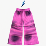 NSW Rhinestone sweatpants for women in fuchsia pink and plum with wide legs