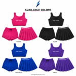 NSW Women’s Tennis Outfit showing pink fabric seams pleats and branding