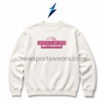 NSW sweatshirt manufacturer off-white crewneck with magenta basketball chest print