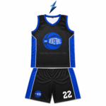 Back view of Wholesale Basketball Uniforms with number 22 by NSW and NEW SPORTS WEAR